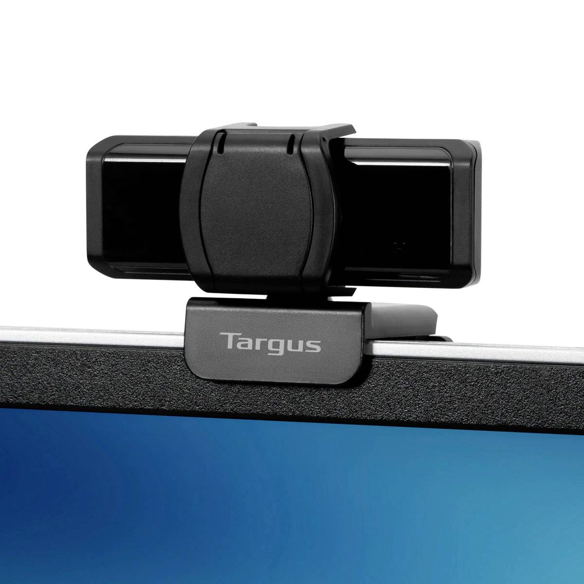 Targus Webcam Pro Full HD-Webcam 1920 x 1080 Pixel Integrierte Abdeckblende, Klemm-Halterung, Standfuß