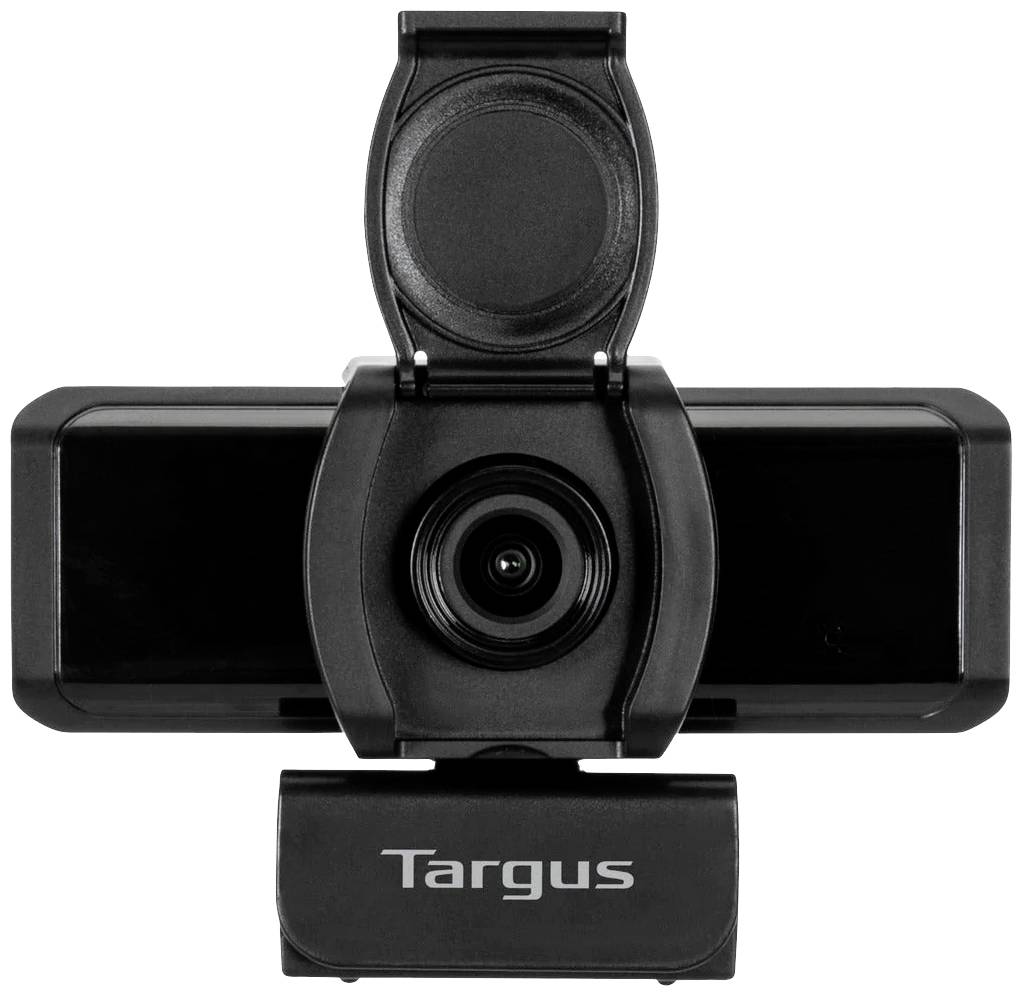 Targus Webcam Pro Full HD-Webcam 1920 x 1080 Pixel Integrierte Abdeckblende, Klemm-Halterung, Standfuß