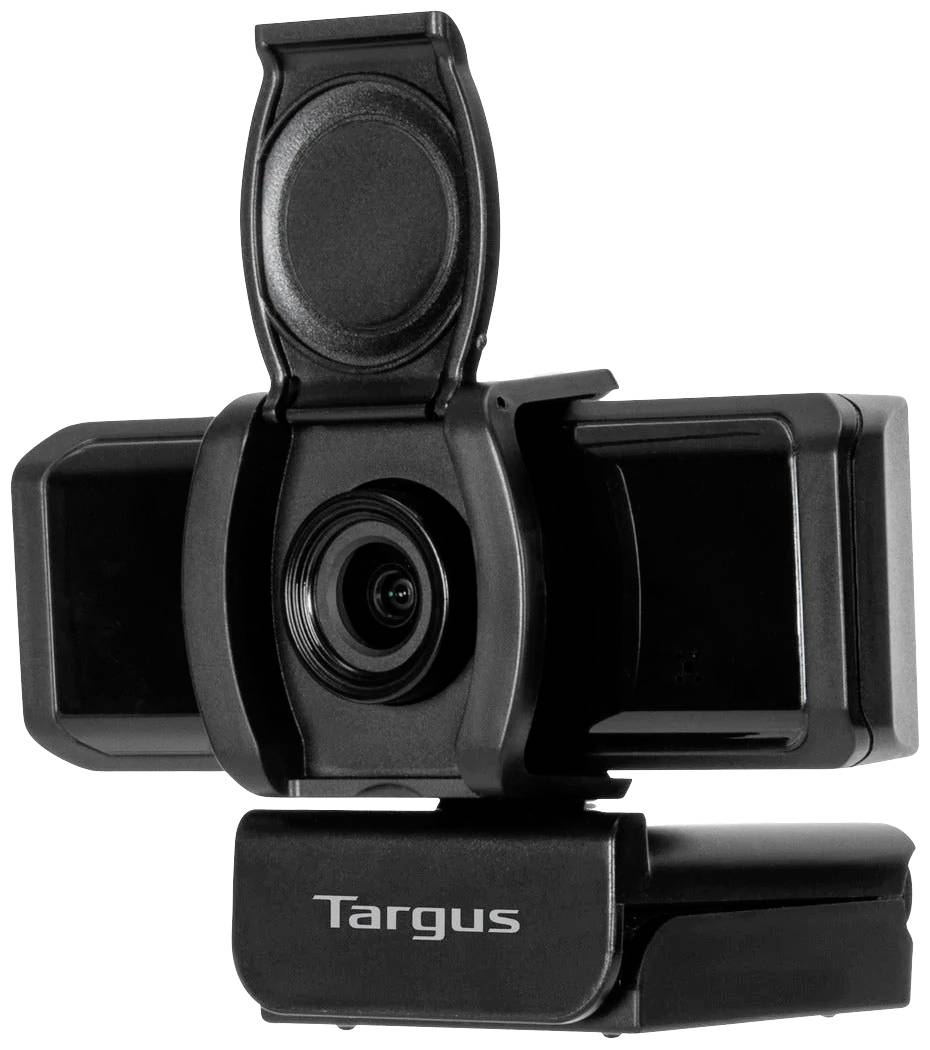 Targus Webcam Pro Full HD-Webcam 1920 x 1080 Pixel Integrierte Abdeckblende, Klemm-Halterung, Standfuß