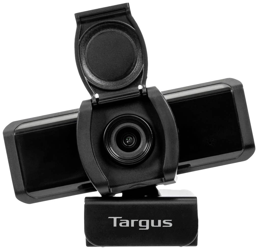Targus Webcam Pro Full HD-Webcam 1920 x 1080 Pixel Integrierte Abdeckblende, Klemm-Halterung, Standfuß