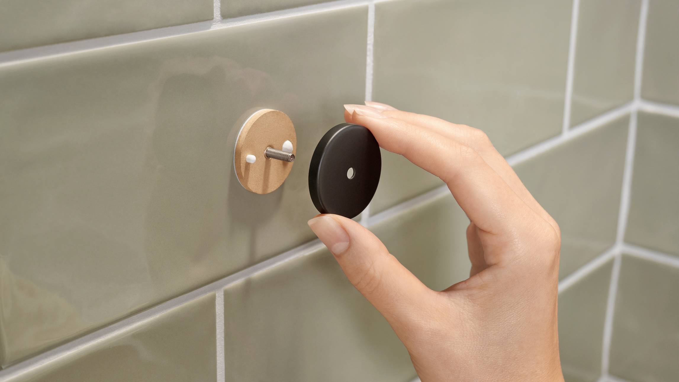 Tesa MOON BLACK, Aluminium, Schwarz, Wand-montiert, Duschkorb, 250 mm, 125 mm