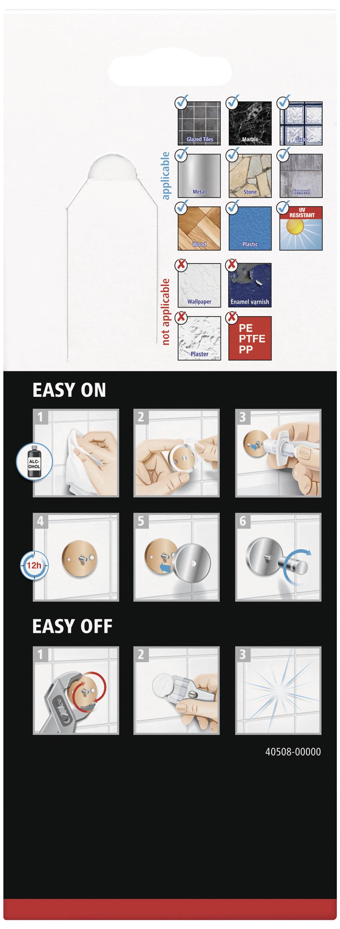 tesa 40508-00000-00 ALUXX BLACK Seifenkorb Klebstoff Schwarz (matt)