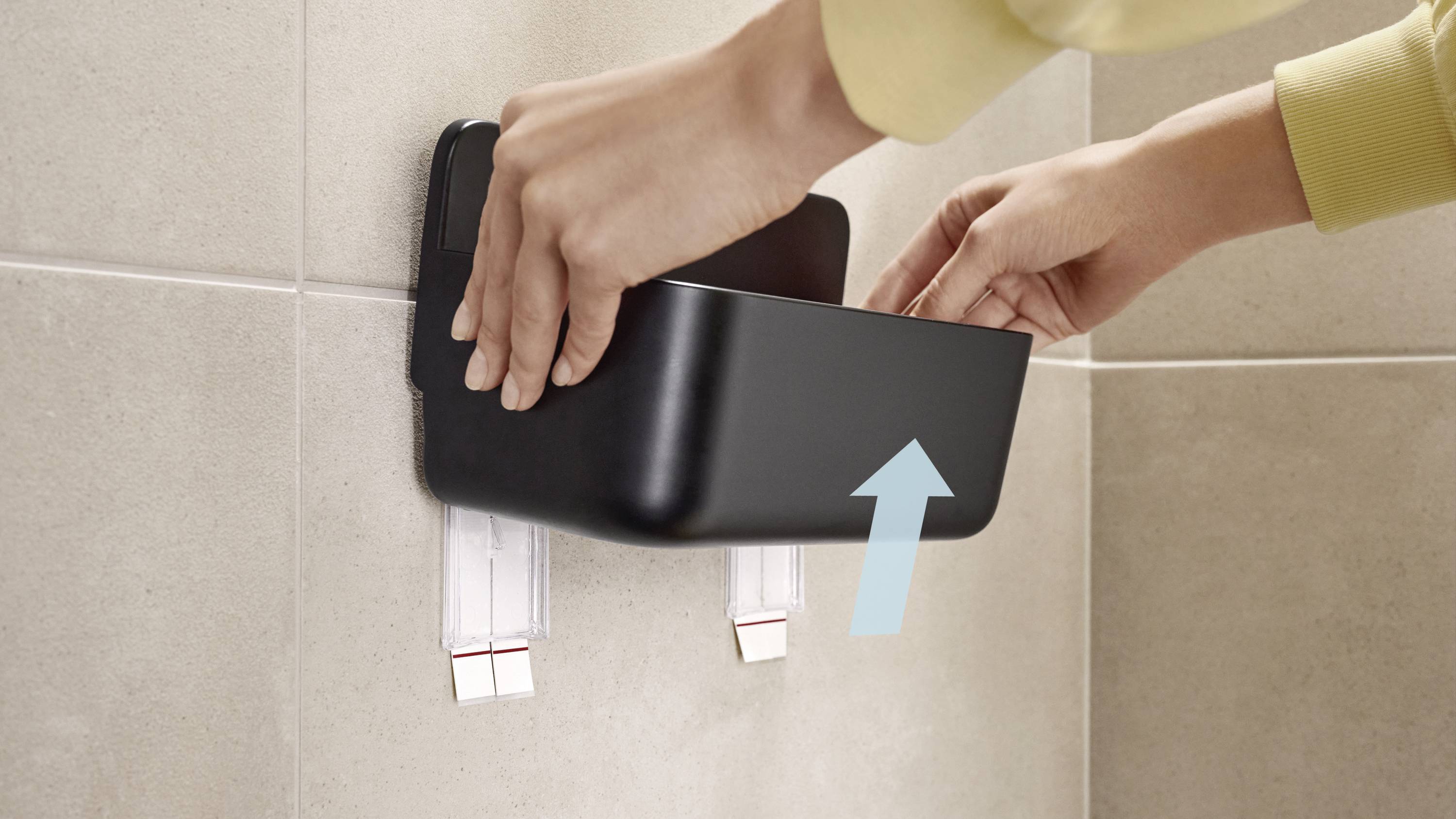 tesa 40515-00000-00 LAVAA Duschkorb Klebstoff Schwarz (matt)