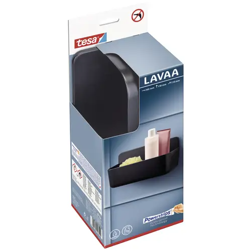 tesa 40516-00000-00 LAVAA Duschkorb Klebstoff Schwarz (matt) tesa 40516-00000-00 LAVAA Duschkorb Klebstoff Schwarz (matt)