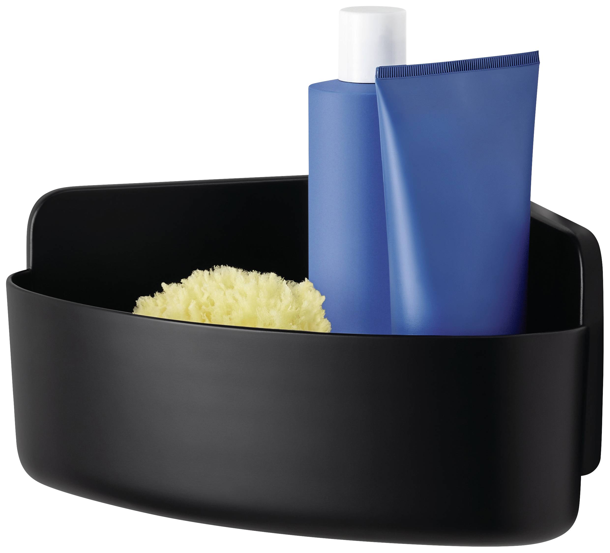 tesa 40518-00000-00 LAVAA Eckduschkorb Klebstoff Schwarz (matt)