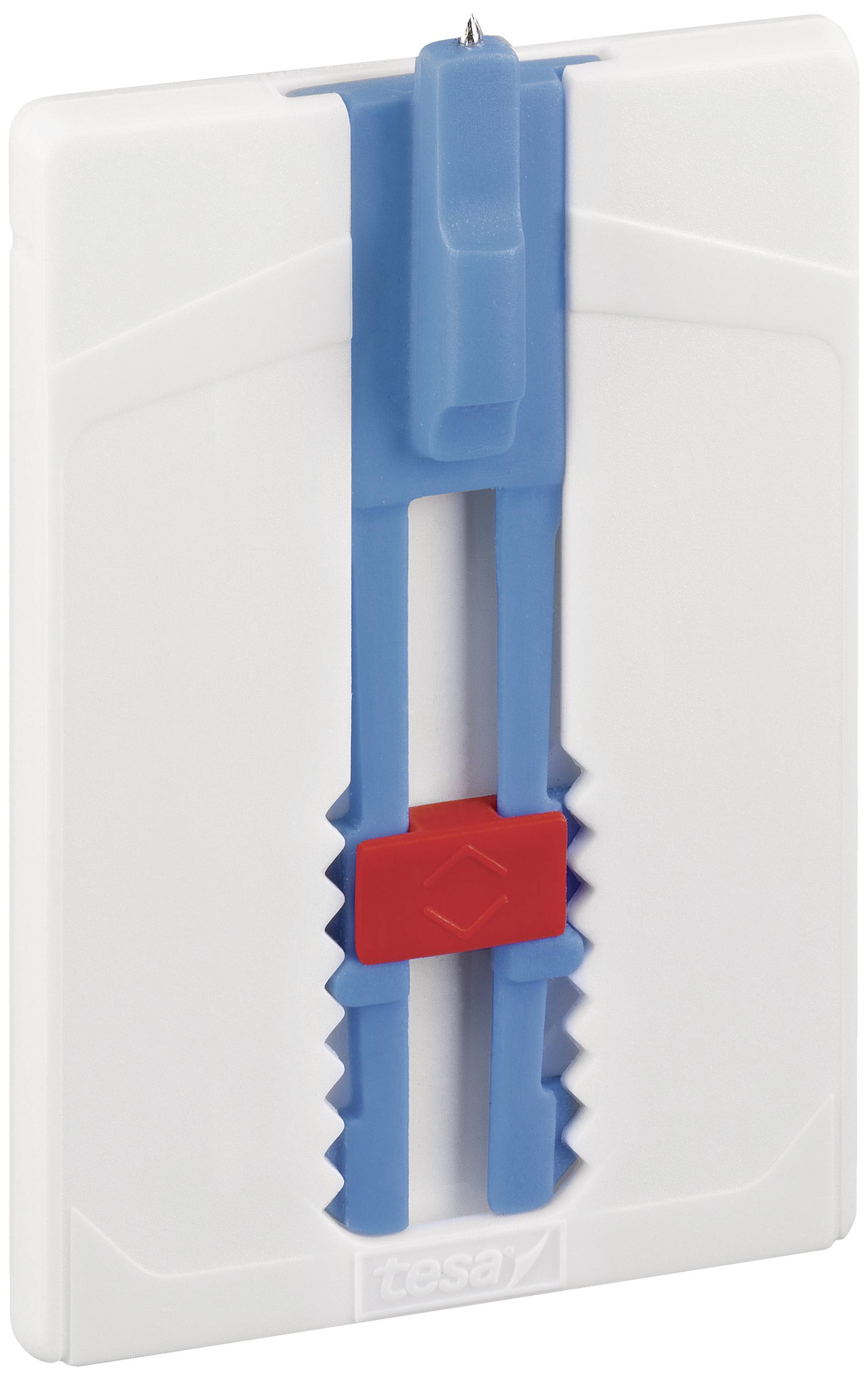 Tesa Klebenagel Tapeten & Putz im 3er Pack - höhenverstellbar - selbstklebender Nagel - ideal für Leinwand & Keilrahmen