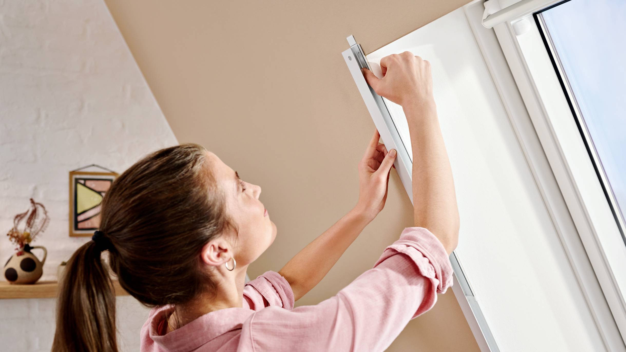 Tesa Insect Stop 55804-00000-00 Alu-Insektenschutz-Plissee (B x H) 1.14m x 1.60m Anthrazit 1St.