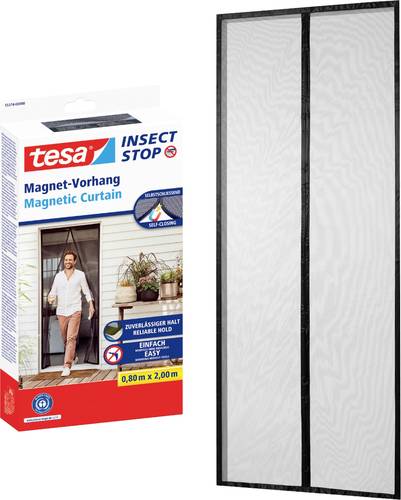 Tesa Insect Stop 55374-00000-00 Insektenschutzvorhang (B x H) 0.80m x 2.00m Anthrazit 1St.
