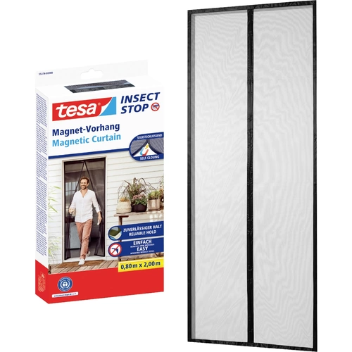 Tesa Fliegengitter 55374-00000-00 Magnetvorhang (B x H) 0.80m x 2.00m Anthrazit 1St. Tesa Fliegengitter 55374-00000-00 Magnetvorhang (B x H) 0.80m x 2.00m Anthrazit 1St.