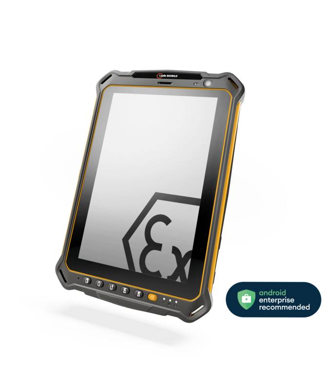 ISafe MOBILE IS930.2 Tablet Set Ex-geschütztes Tablet Ex Zone 2, 22 20.3cm (8 Zoll) 64GB WiFi, LTE/4G IP68 MIL-STD-810H Schwarz