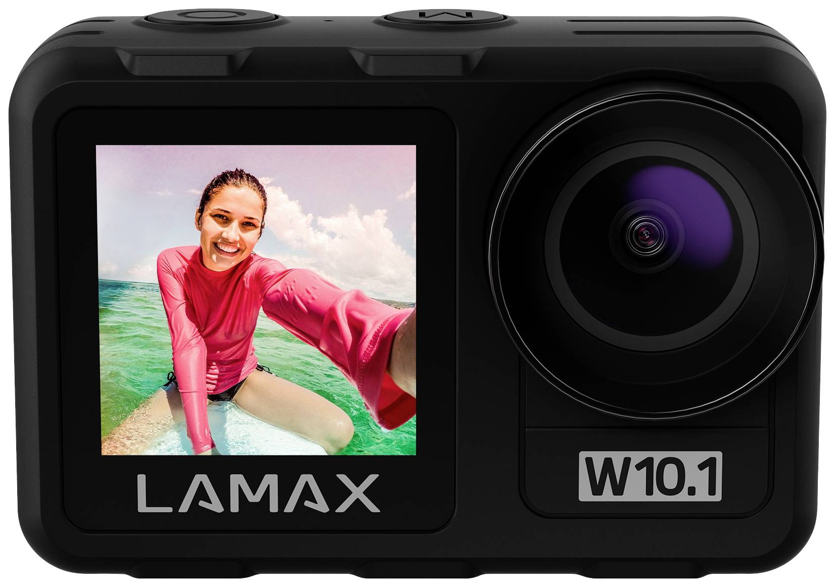 Lamax LAMAX W10.1 Action Cam 4K, Bildstabilisierung, Dual-Display, Wasserfest, Touch-Screen, Full-HD, WLAN