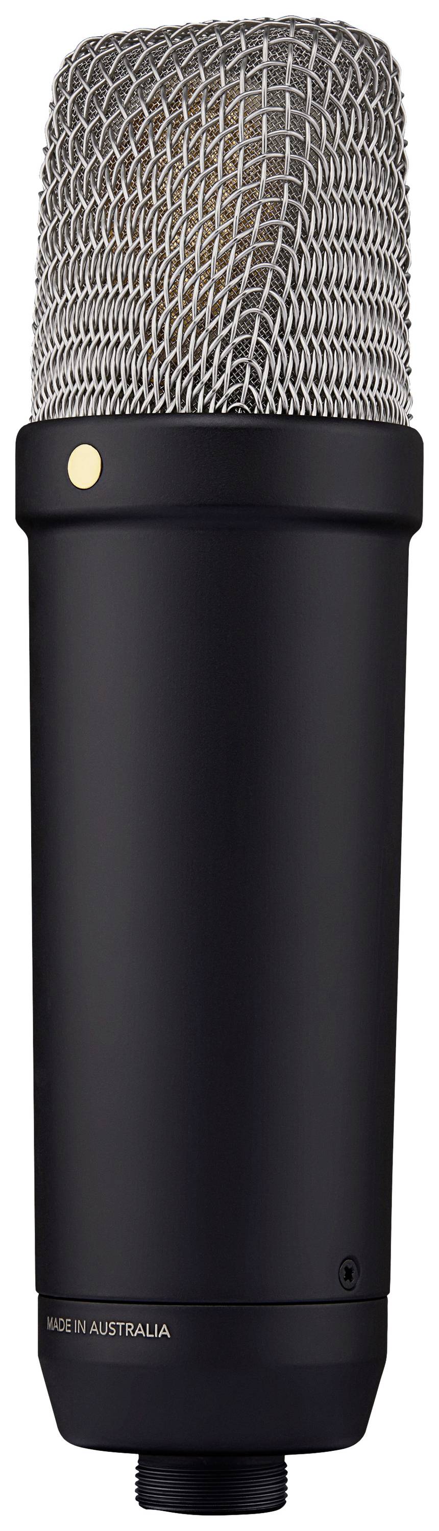 RODE Microphones NT1 5th Generation Black Stand Gesangs-Mikrofon Übertragungsart (Details):Kabelgebunden inkl Spinne, inkl. Kabel, inkl. Tasche XLR