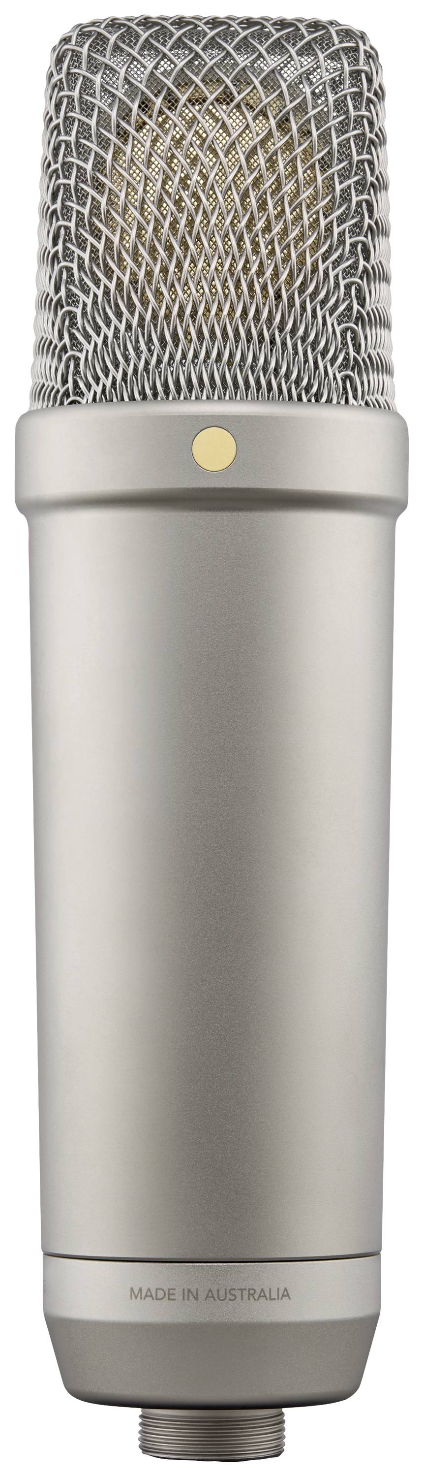 Rode NT1 5th Generation Silver Stand Gesangs-Mikrofon Übertragungsart (Details):Kabelgebunden inkl Spinne, inkl. Kabel, inkl. Tasche XLR, USB-C® Kab