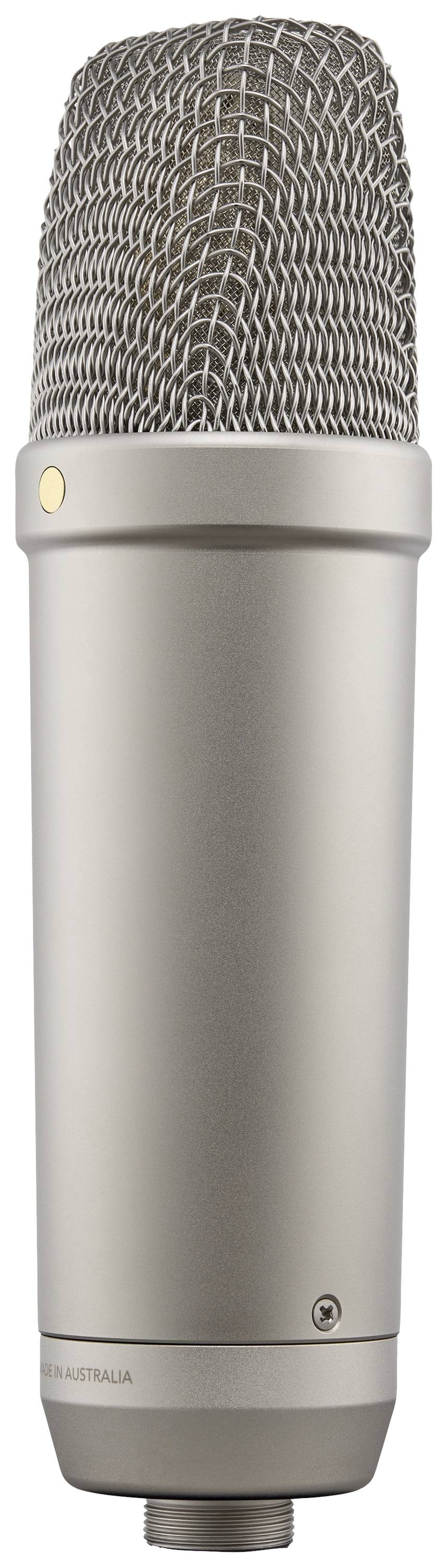 Rode NT1 5th Generation Silver Stand Gesangs-Mikrofon Übertragungsart (Details):Kabelgebunden inkl Spinne, inkl. Kabel, inkl. Tasche XLR, USB-C® Kab