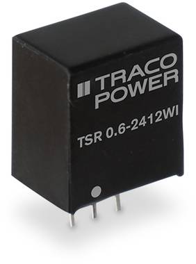 Traco Power DC-DC-Wandler TSR 0.6-2412WI mit drei Stiften für elektronische Anwendungen.
