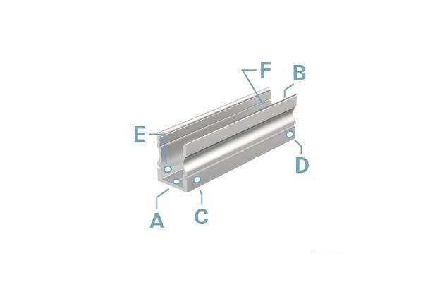 Deko Light 970103 AU-02-08 U-Profil Aluminium (B x H x T) 14 x 15 x 2000mm 2m