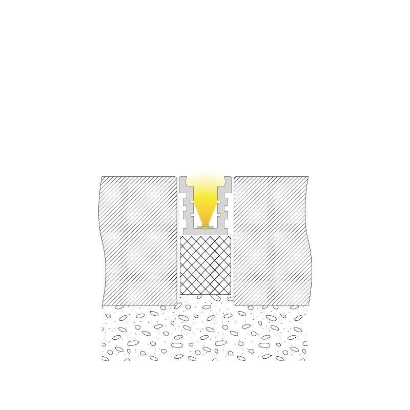 Schematische Darstellung eines zylindrischen Filters in der Ansicht, der Flüssigkeit durchlässt. Im Hintergrund Porenstruktur des Filters.