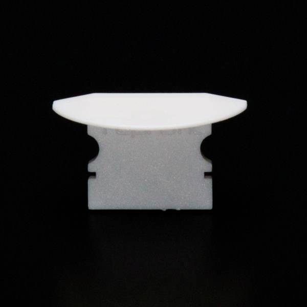 Weiße keramische Doppelklinge auf schwarzem Hintergrund, oft für Präzisionsschnitte verwendet.