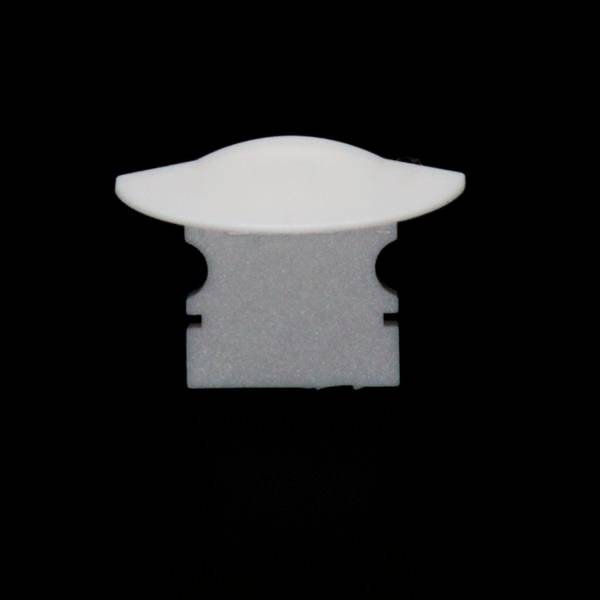 Ein weißes Objekt in Form einer Klinge auf schwarzem Hintergrund.