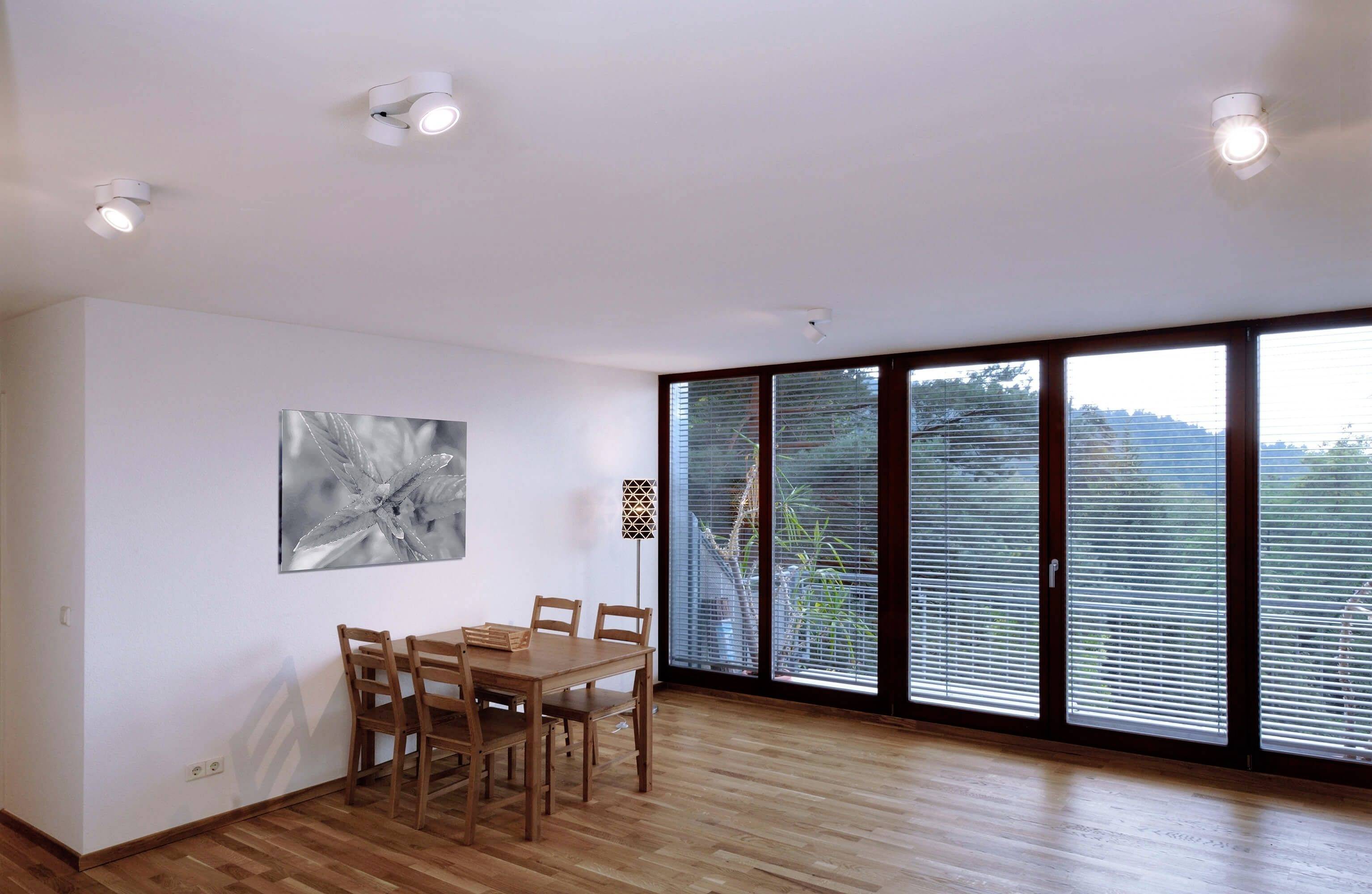 Deko Light Uni II Mini Deckenaufbauleuchte LED fest eingebaut 15W EEK: G (A - G) Warmweiß Signalweiß (RAL 9003)