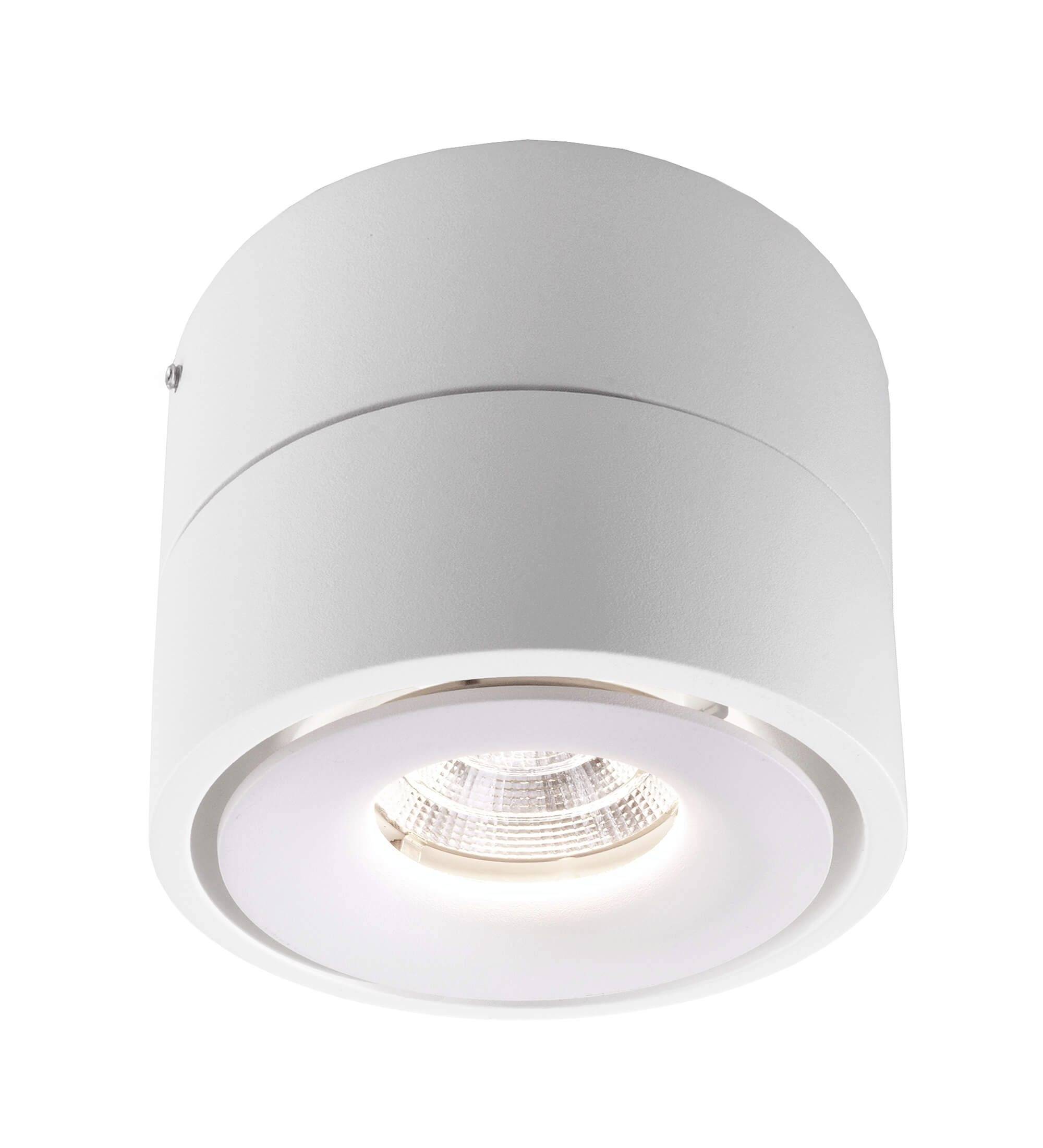 Deko Light Uni II Deckenaufbauleuchte LED fest eingebaut 12W EEK: G (A - G) Warmweiß Signalweiß (RAL 9003)