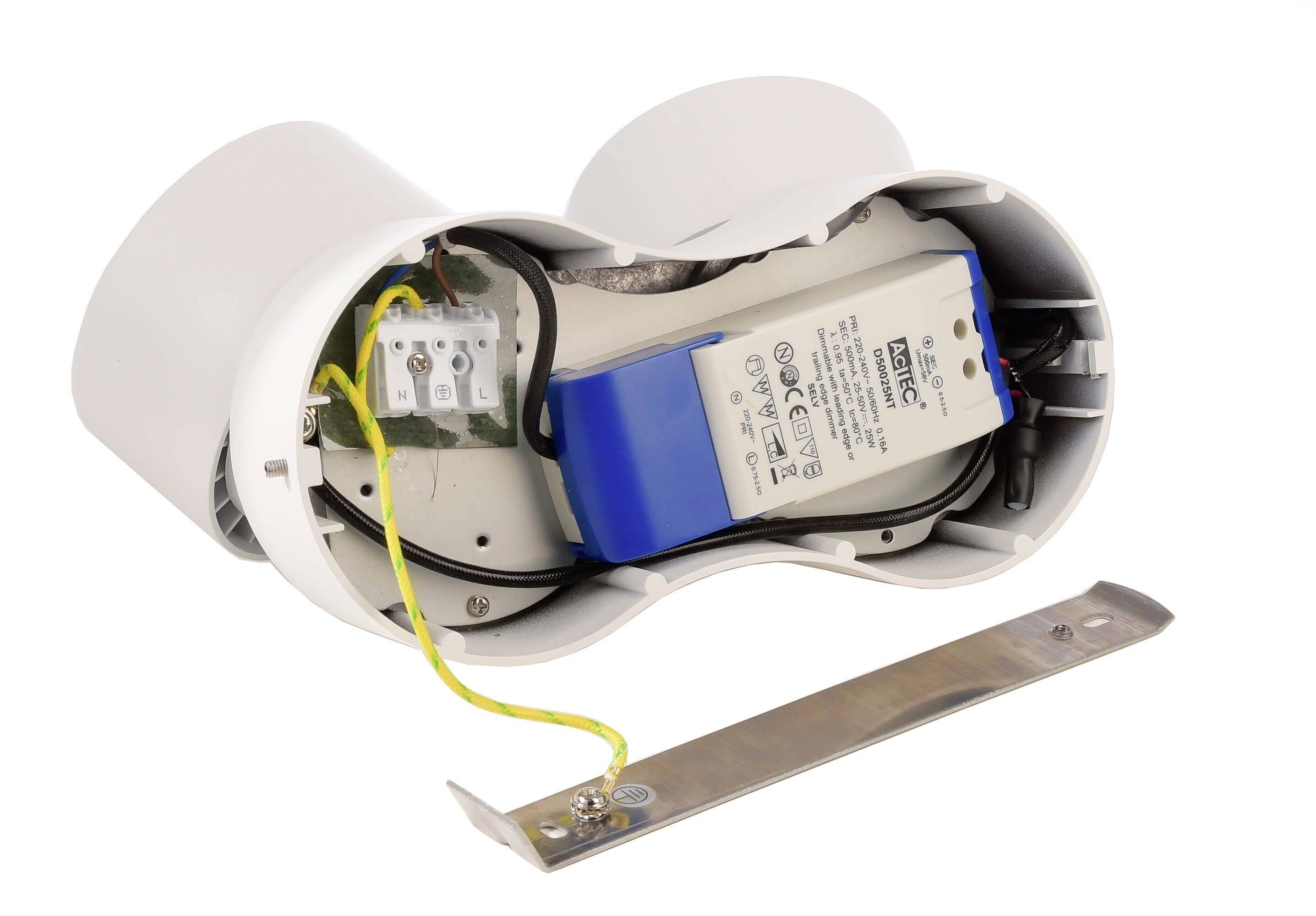 Deko Light Uni II Double Deckenaufbauleuchte LED fest eingebaut 20W EEK: G (A - G) Warmweiß Signalweiß (RAL 9003)