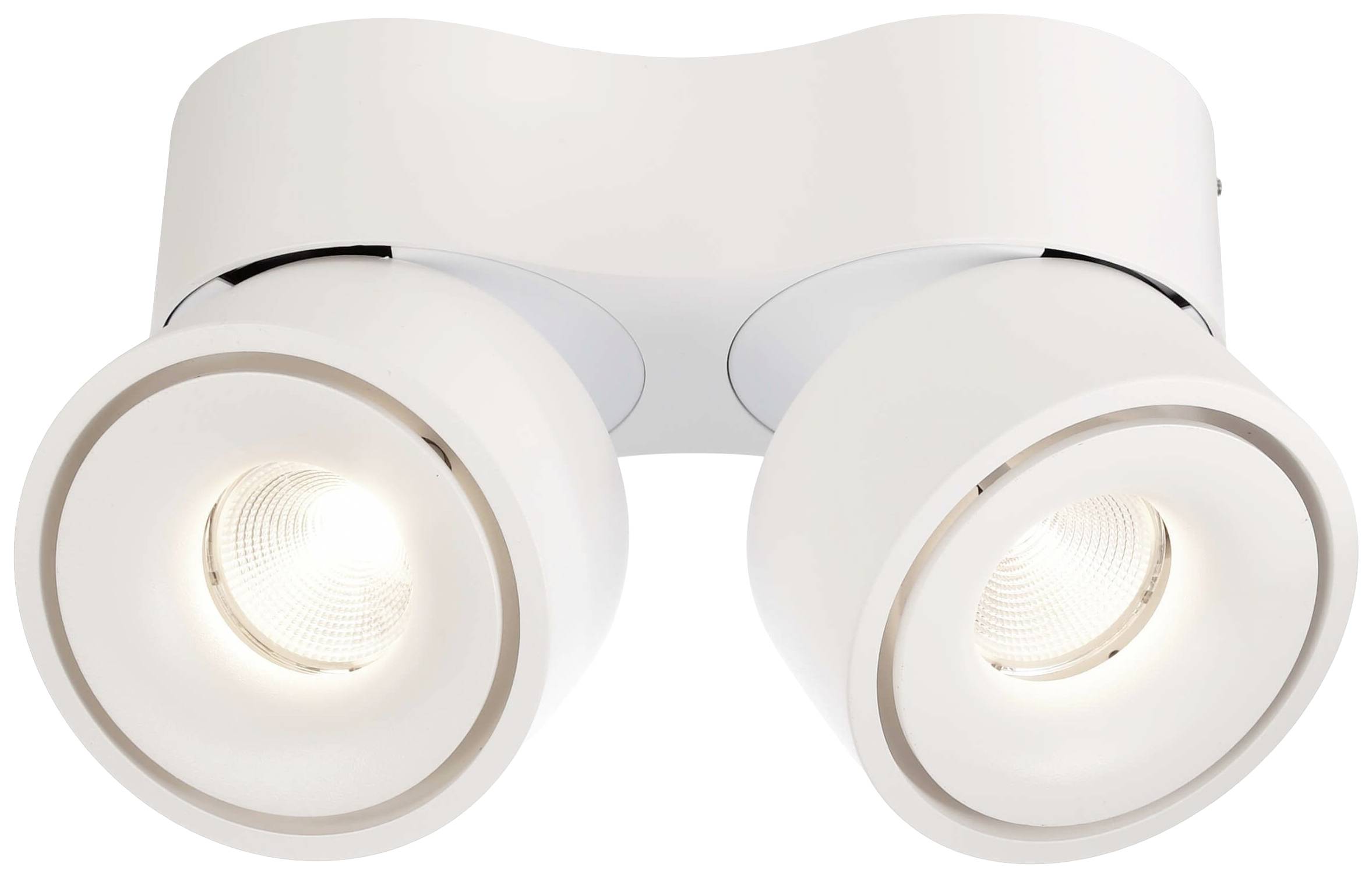 Deko Light Uni II Double Deckenaufbauleuchte LED fest eingebaut 20W EEK: G (A - G) Warmweiß Signalweiß (RAL 9003)