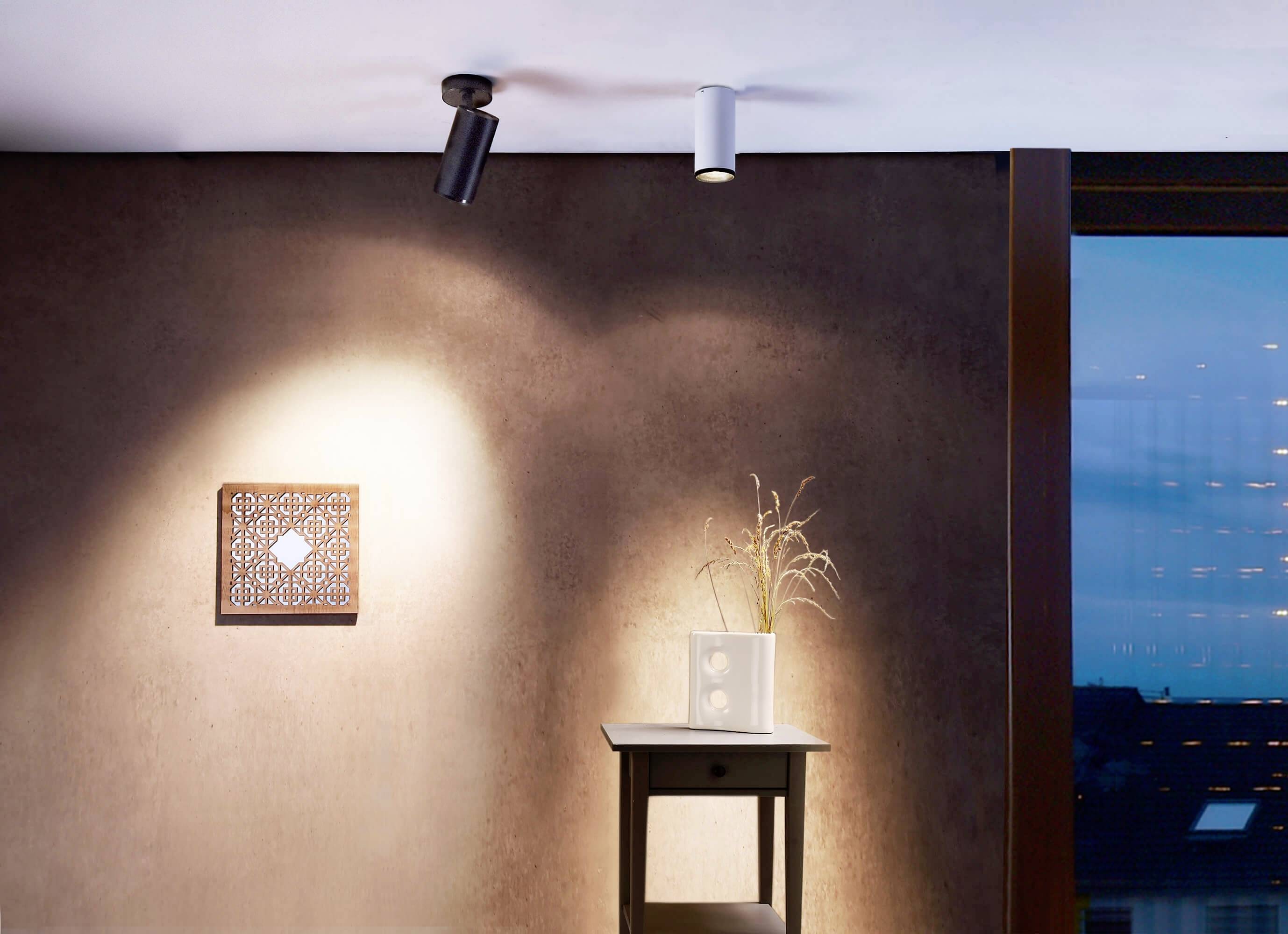 Deko Light Lucea 30 Deckenaufbauleuchte LED fest eingebaut 30W EEK: F (A - G) Tiefschwarz (RAL 9005)