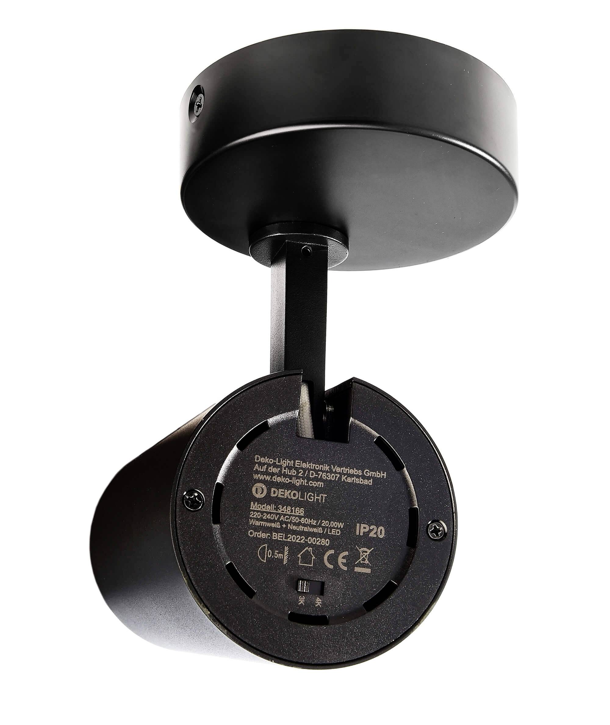 Deko Light Lucea 30 Deckenaufbauleuchte LED fest eingebaut 30W EEK: F (A - G) Tiefschwarz (RAL 9005)