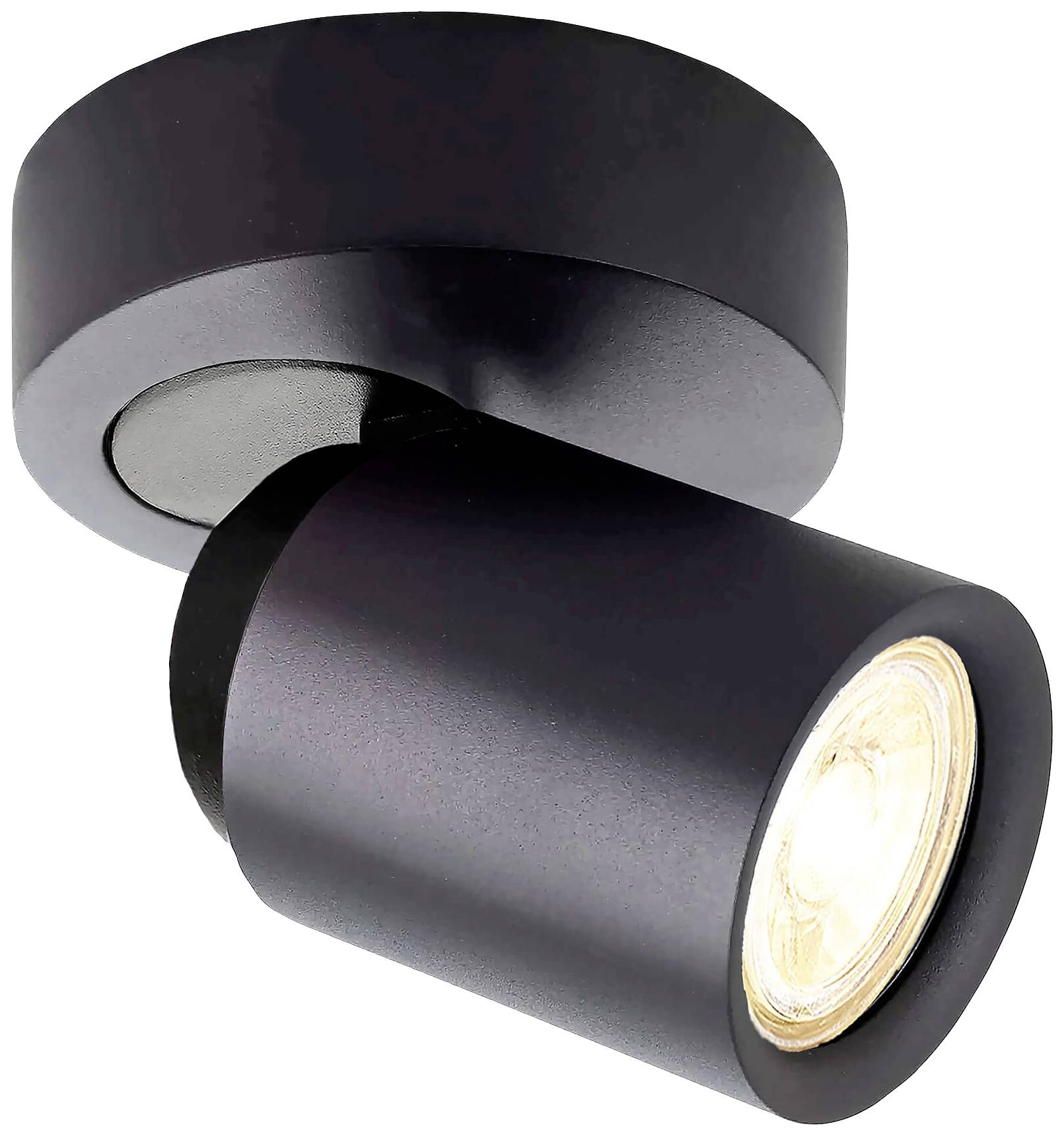 Deko Light Librae Round I Deckenaufbauleuchte GU10 50W Tiefschwarz (RAL 9005)