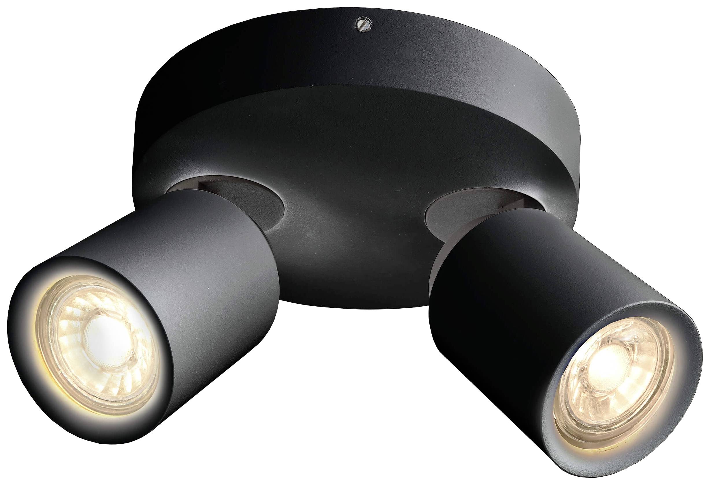 Deko Light Librae Round II Deckenaufbauleuchte GU10 50W Tiefschwarz (RAL 9005)