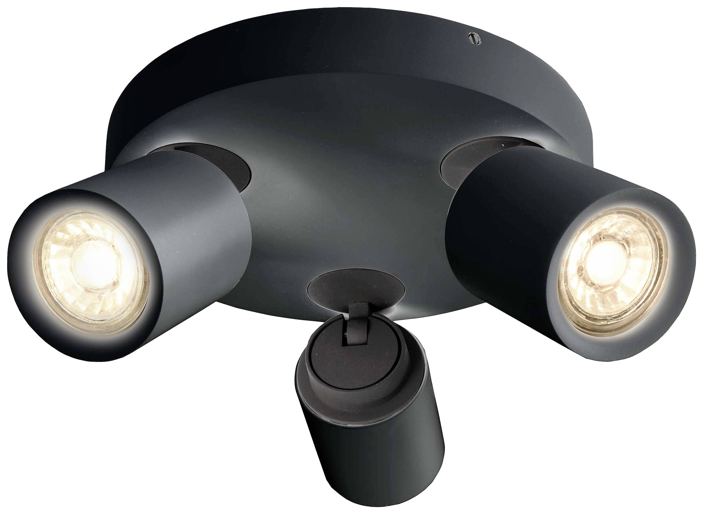 Deko Light Librae Round III Deckenaufbauleuchte GU10 50W Tiefschwarz (RAL 9005)