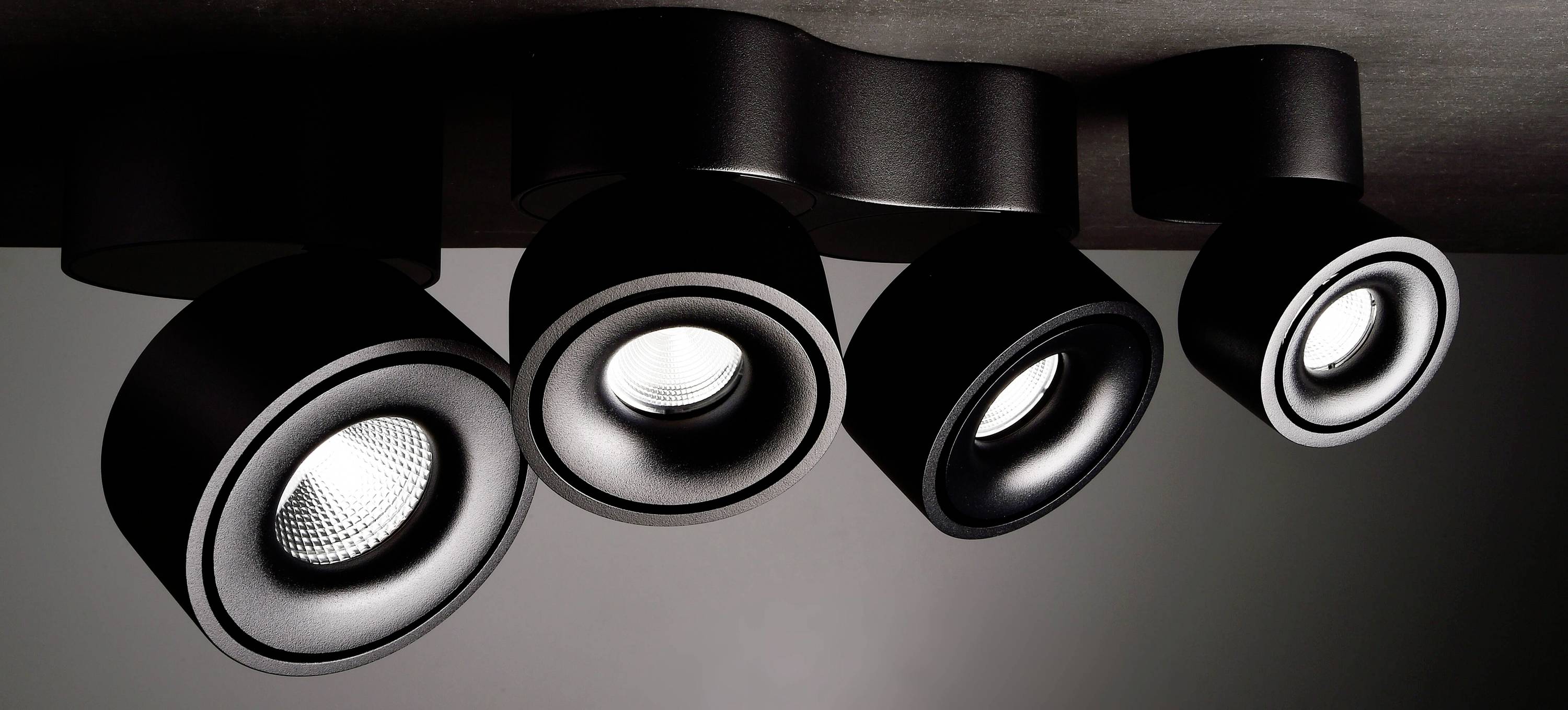 Deko Light Uni II Double Deckenaufbauleuchte LED fest eingebaut 20W EEK: G (A - G) Warmweiß Tiefschwarz (RAL 9005)