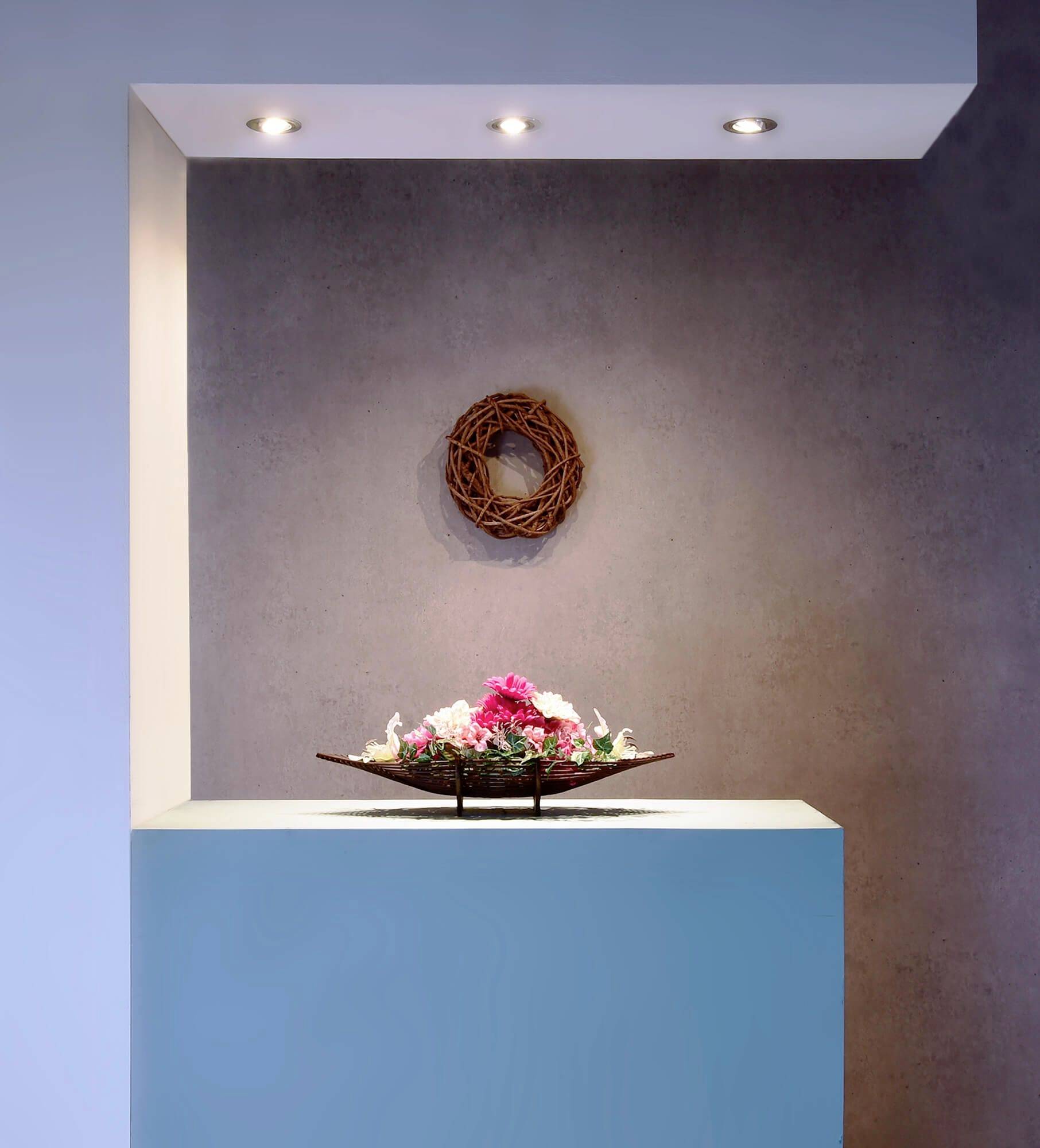 Deko Light Einbauring 80 GU5.3 110222 Deckeneinbauring LED, Halogen GU5.3, MR 16 35W Silber