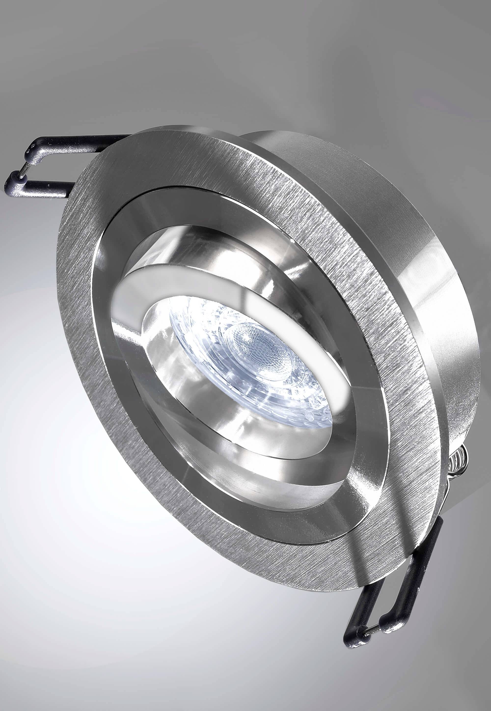 Deko Light Einbauring 80 GU5.3 110222 Deckeneinbauring LED, Halogen GU5.3, MR 16 35W Silber