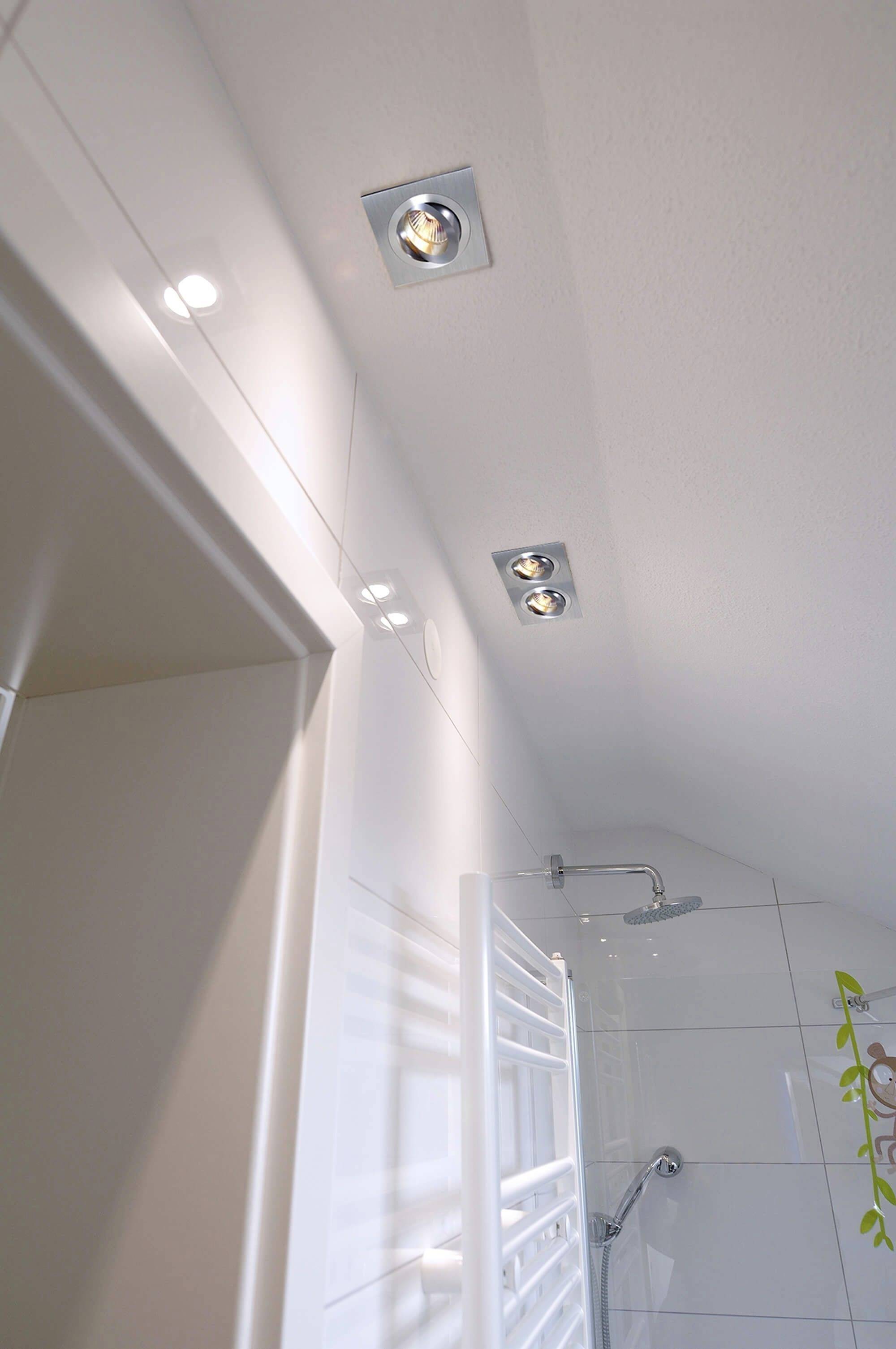 Deko Light Einbauring 92 GU5.3 110421 Deckeneinbauring LED, Halogen GU5.3, MR 16 35W Silber