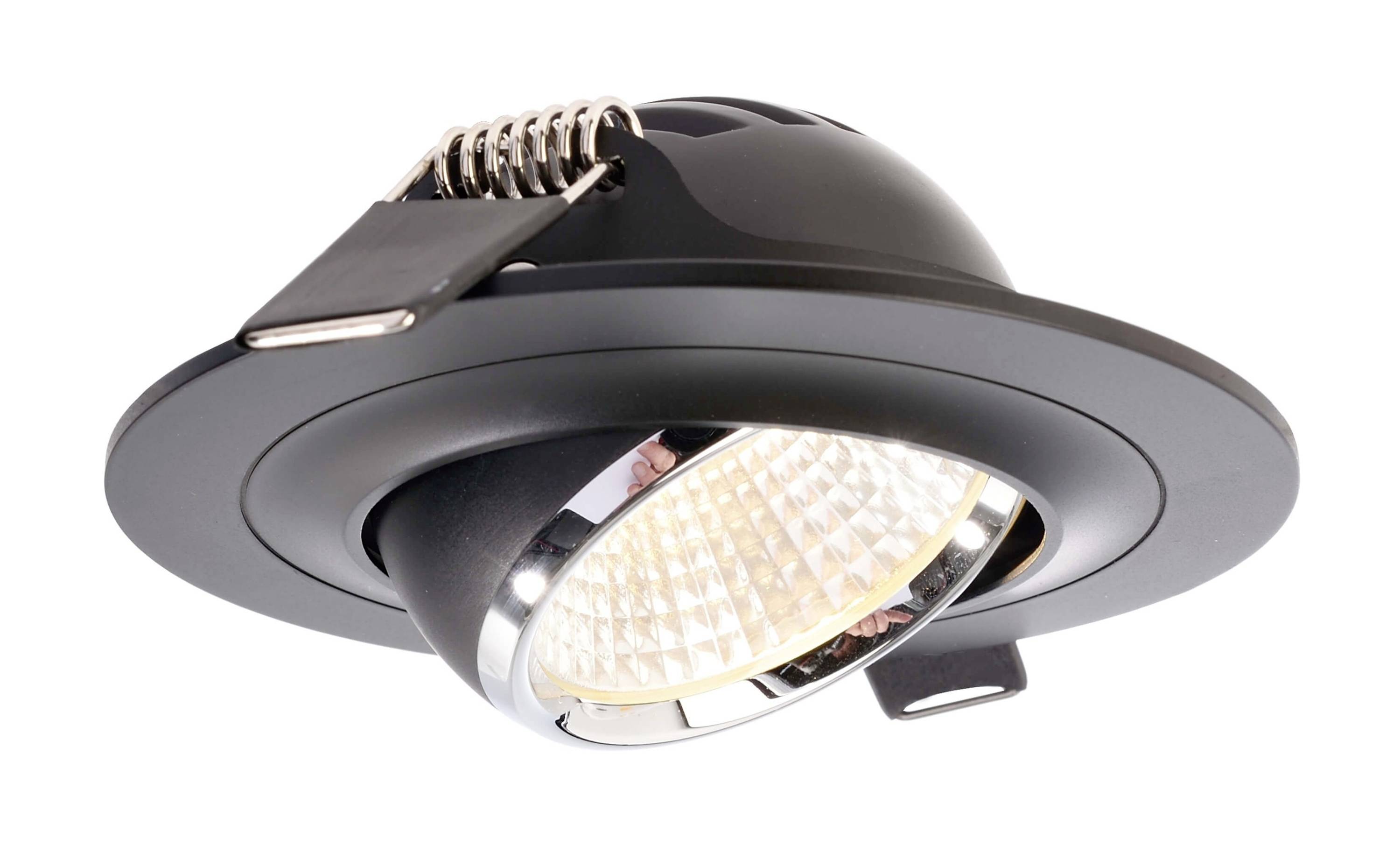 Deko Light 565201 Saturn LED-Einbauleuchte EEK: G (A - G) LED fest eingebaut 7W Schwarz