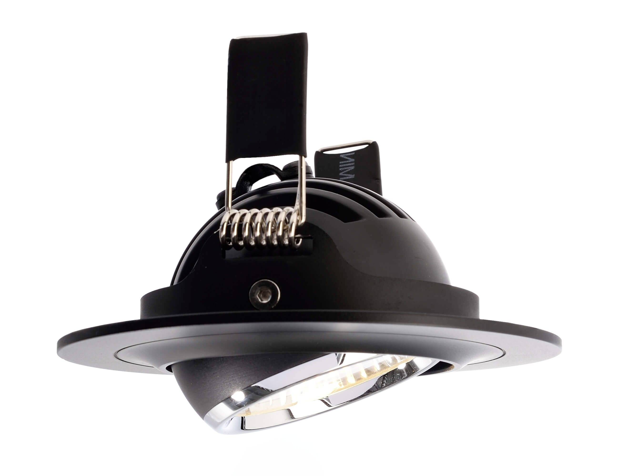 Deko Light 565201 Saturn LED-Einbauleuchte EEK: G (A - G) LED fest eingebaut 7W Schwarz