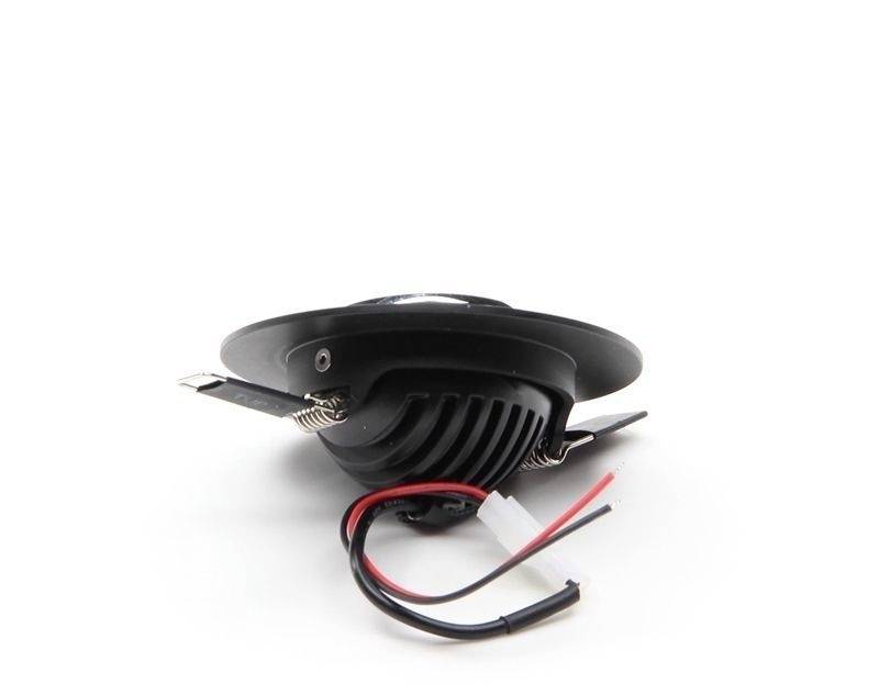 Deko Light 565201 Saturn LED-Einbauleuchte EEK: G (A - G) LED fest eingebaut 7W Schwarz