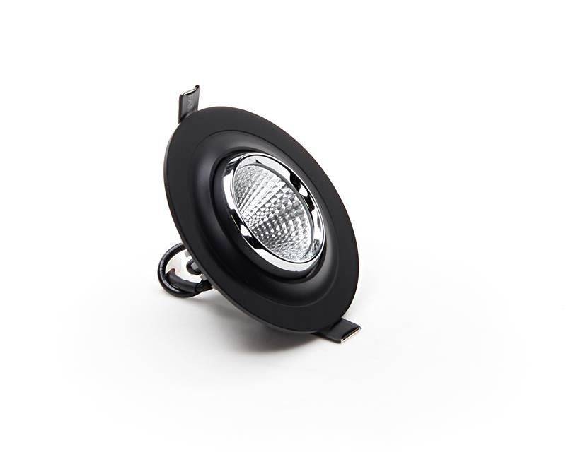 Deko Light 565201 Saturn LED-Einbauleuchte EEK: G (A - G) LED fest eingebaut 7W Schwarz