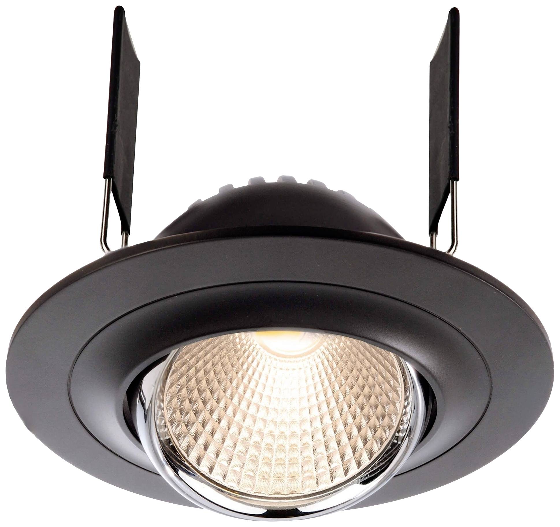 Deko Light 565201 Saturn LED-Einbauleuchte EEK: G (A - G) LED fest eingebaut 7 W Schwarz