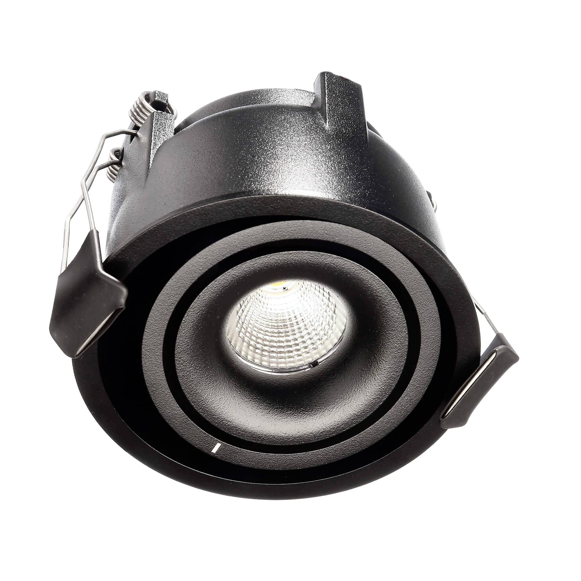 Deko Light 565354 Uni II Mini LED-Einbauleuchte EEK: G (A - G) LED fest eingebaut 9W Schwarz