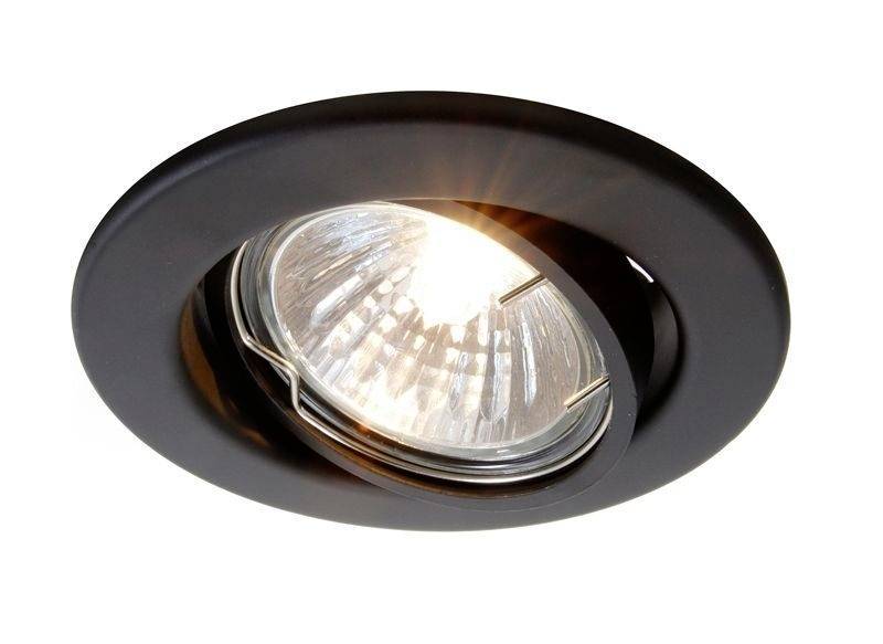 Deko Light Einbauring 89 GU5.3 686864 Deckeneinbauring LED, Halogen GU5.3, MR 16 50W Signal-Schwarz