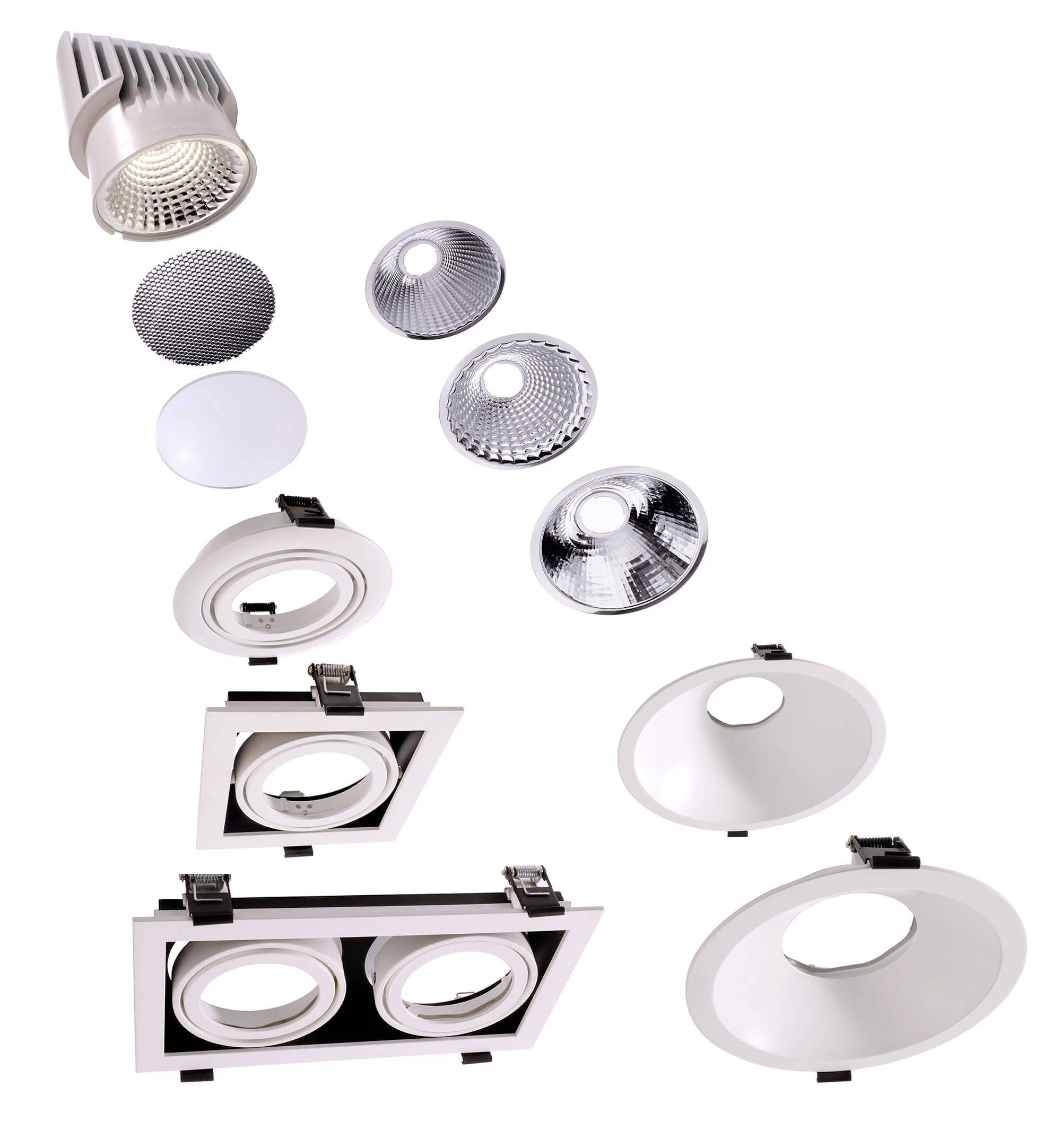 Deko Light 930092 Kardanrahmen Verkehrsweiß (RAL 9016)