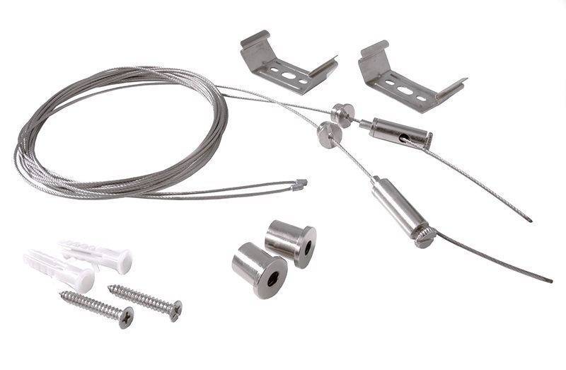 Deko Light 930071 Seilabhängung Silber-Grau