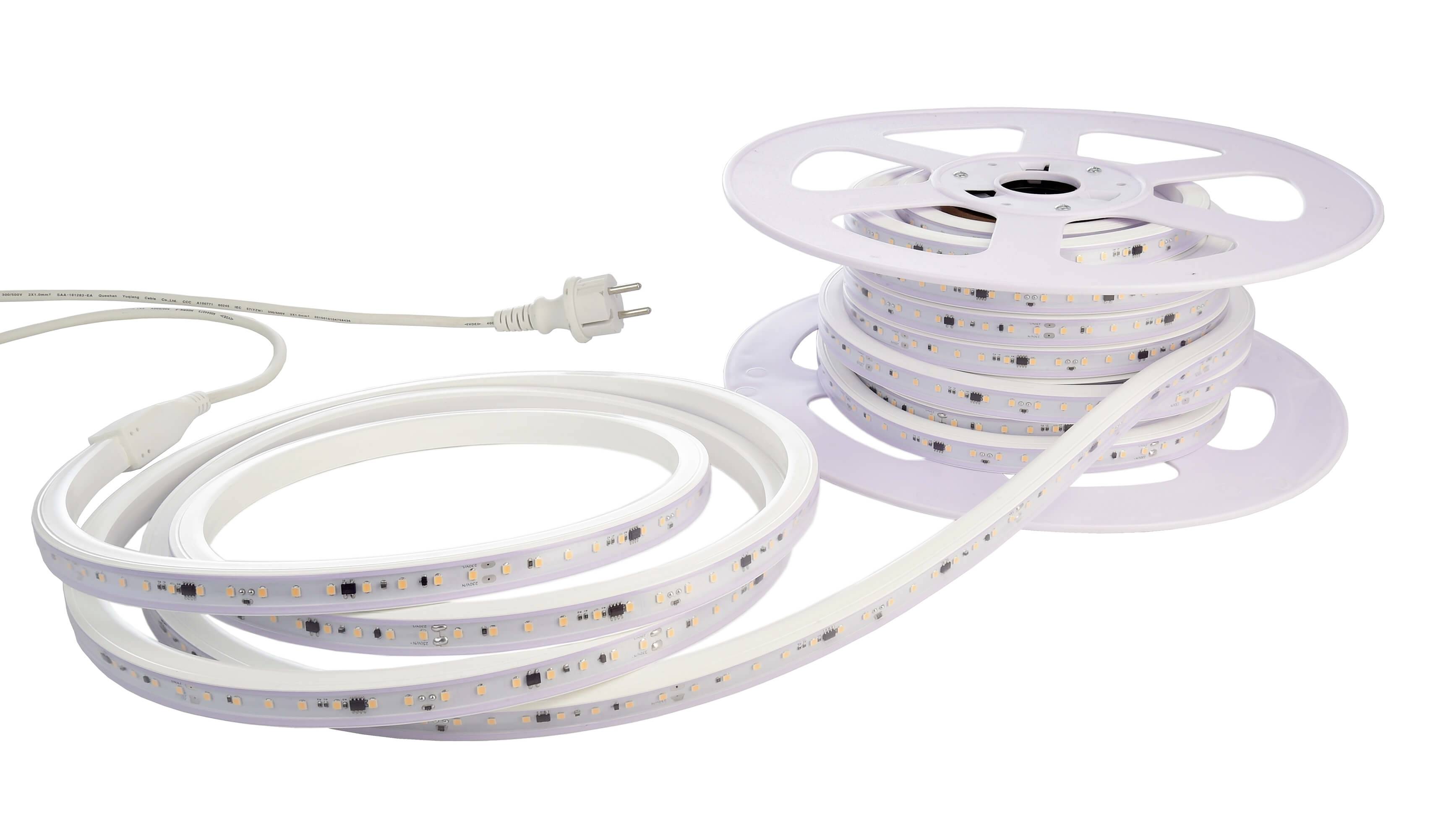 Deko Light 840390 LED-Streifen-Komplettset EEK: F (A - G) mit Stecker 240 V/AC 15000mm Warmweiß 15m