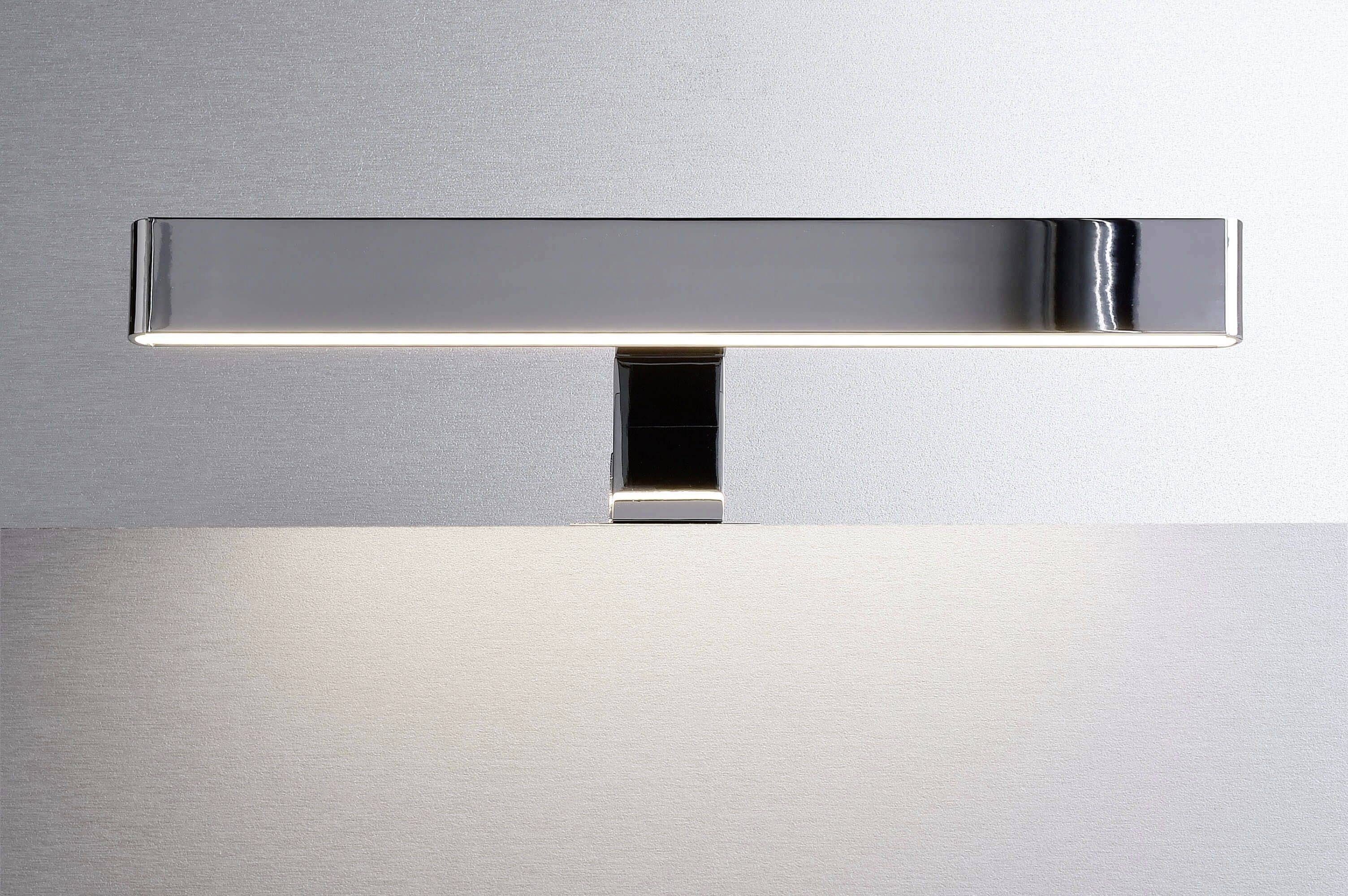 Deko Light Spiegel Line I Spiegelleuchte LED fest eingebaut 8W EEK: G (A - G) Warmweiß Silber