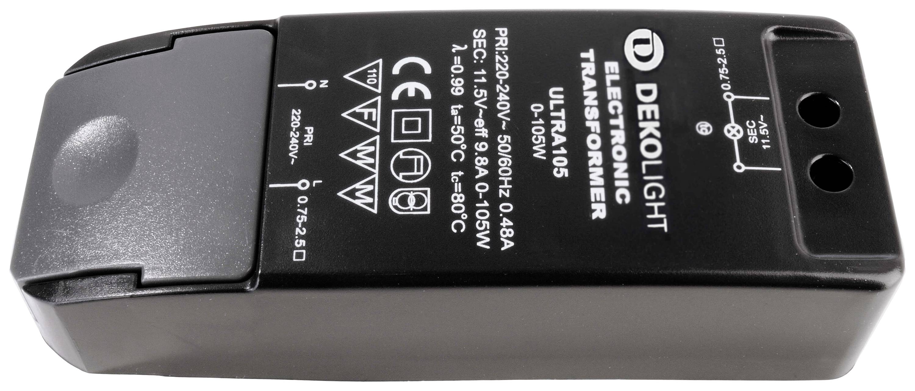 Deko Light BASIC, DIM, CV LED-Trafo Konstantspannung 105 W 0 mA - 9.80 A 11.5 V/AC 1 St.
