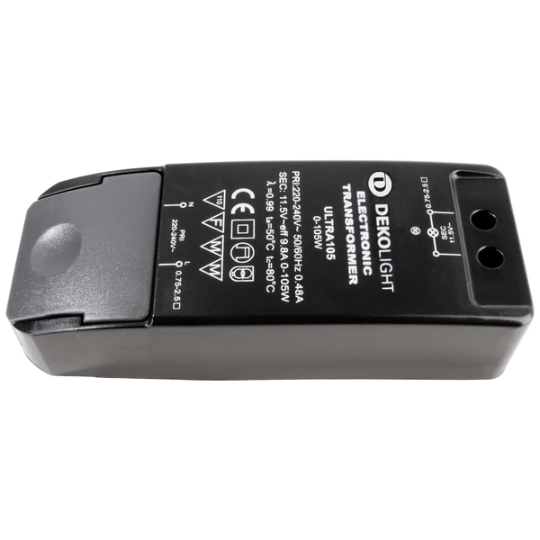 Deko Light BASIC, DIM, CV LED-Trafo Konstantspannung 105W 0mA - 9.80A 11.5 V/AC 1St. Deko Light BASIC, DIM, CV LED-Trafo Konstantspannung 105W 0mA - 9.80A 11.5 V/AC 1St.