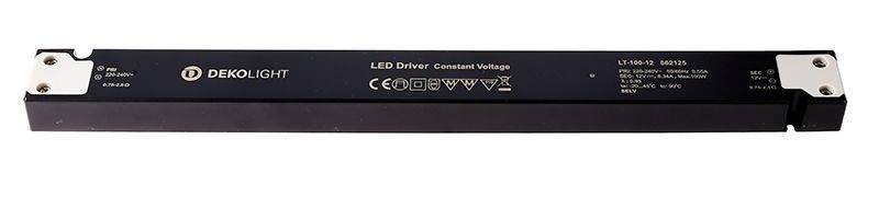 Deko Light LONG-FLAT, CV, LT LED-Trafo Konstantspannung 0mA - 8.34A 12 V/DC 1St.